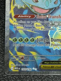 Mega Venusaur Ex 155/132 - Full Art Ultra Rare - Pokemon TCG: Mega Evolution NM - Image 5