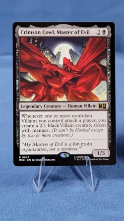 Crimson Cowl, Master of Evil 653 MSC Commander: Marvel Super Heroes Magic MTG B - Image 1