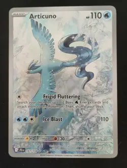 Articuno Pokemon TCG Journey Together Illustration Rare Card 161/159 - Image 2