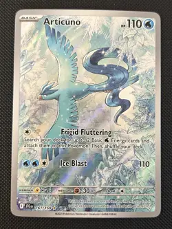 Pokemon TCG Articuno 161/159 Journey Together - Illustration Rare - NM - Image 1