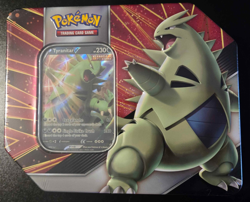 Pokemon TCG V Strikers Tin Tyranitar V Foil Promo Factory Sealed New - Image 1