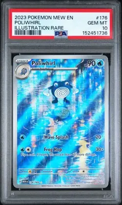 PSA 10 Poliwhirl 176/165 Pokemon Scarlet Violet 151 Illustration Rare IR - Image 1