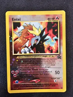 Pokemon TCG Entei Wizards Black Star Promos 34 Holo Promo Promo LP - Image 1