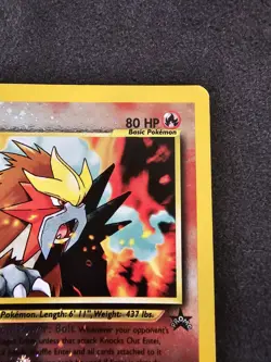 Pokemon TCG Entei Wizards Black Star Promos 34 Holo Promo Promo LP - Image 3
