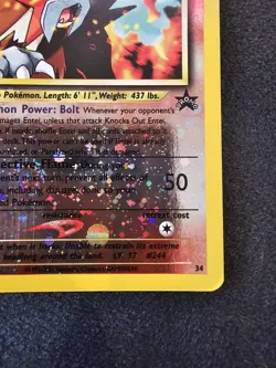 Pokemon TCG Entei Wizards Black Star Promos 34 Holo Promo Promo LP - Image 4