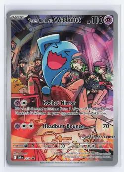 Team Rocket's Wobbuffet (Pokemon Center) 203 Scarlet & Violet Promo Pokemon NM - Image 1
