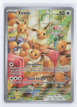 Eevee 188/167 Illustration Rare Twilight Masquerade Pokemon Holo Near Mint - Image 1