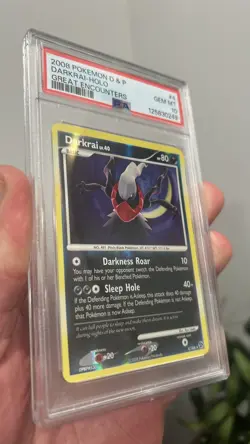 ERROR LABEL POKEMON DIAMOND&PEARL GREAT ENCOUNTERS #4 DARKRAI Holo PSA 10 - Image 3