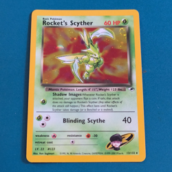 Pokemon TCG Rocket's Scyther 013/132 Gym Heroes Holo Rare Unlimited English - Image 1