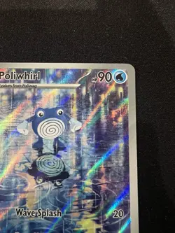 Poliwhirl 176/165 Sv: Scarlet & Violet 151 Illustration Rare Pokemon TCG NM - Image 3