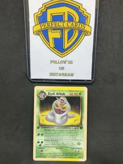 POKEMON ROCKET 1 EDIZIONE DARK ARBOK NONHOLO 19/82 LP/SUNBLEED ITA - Image 1
