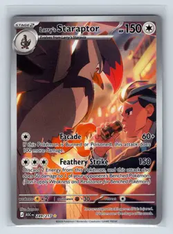 Larry's Staraptor 249/217 Illustration Rare Ascended Heroes Pokemon Holo NM - Image 1