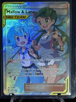Pokemon TCG Mallow & Lana 231/236 SM Cosmic Eclipse Full Art TAG TEAM UR Holo EN - Image 2
