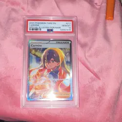 Pokemon TCG Sv06 Twilight Masquerade Carmine 217/167 PSA 10 SIR Holo EN - Image 1