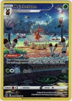 Kricketune GG02/GG70 Holo Crown Zenith Galarian Gallery Pokemon NM - Image 1