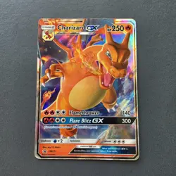Charizard GX SM211 Black Star Promo Pokemon Sun & Moon Damaged - Image 1