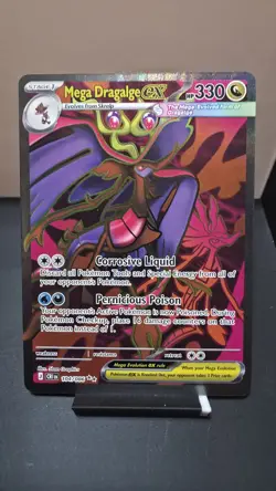 Mega Dragalge ex 104/086 ULTRA RARE Me04: Pokemon Chaos Rising Holo Near Mint - Image 1