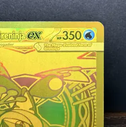 Mega Greninja EX 122/086 Gold Secret Rare Full Art CRI Chaos Rising Pokemon TCG - Image 3