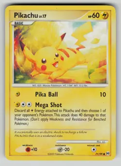 Pikachu 71/99 Common Arceus Pokemon MP - Image 1