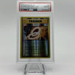 PSA 8 Pokemon Evolutions XY Charizard Spirit Link Reverse Holo 75/108 - Image 1