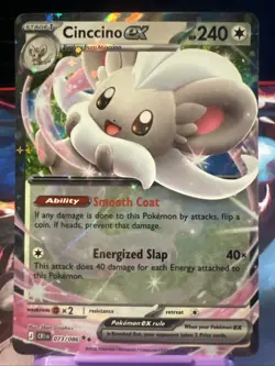 Pokemon Cinccino ex 73/86 Double Rare Pokemon Chaos Rising ME04 NM✨ - Image 1