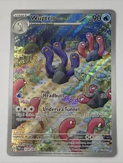 Wugtrio 224/091 Pokemon TCG: Scarlet & Violet - Paldean Fates Illustration Rare - Image 1