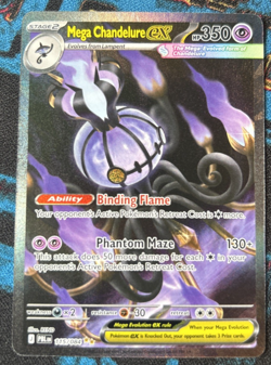 Mega Chandelure ex 115/084 Special Illustration Rare Pokemon Pitch Black - Image 1