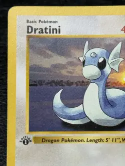 Dratini 026/102 - 1st Edition Shadowless - Vintage Pokemon TCG: Base Set - MP+ - Image 3