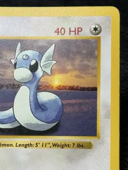 Dratini 026/102 - 1st Edition Shadowless - Vintage Pokemon TCG: Base Set - MP+ - Image 4