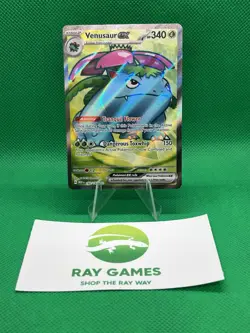Pokemon TCG Venusaur ex 182/165 Scarlet & Violet 151 Full Art Holo Near Mint - Image 1