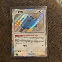 Ditto 201/091 SV: Paldean Fates Baby Shiny Pokemon TCG - Image 1