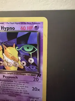 Pokemon Dark Hypno 1st Edition Regular Rare English Team Rocket 26/82 MP - Image 2