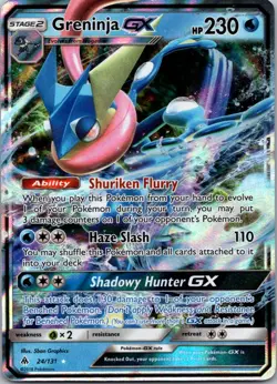 2018 SM - Forbidden Light Greninja GX Ultra Rare #24/131 - Image 1