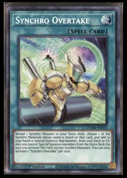 Yu Gi Oh! Synchro Overtake Secret Rare DAMA EN067 1st Edition - Image 1