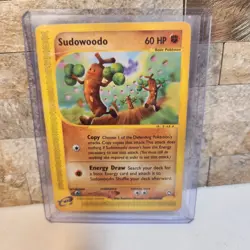 Pokemon Sudowoodo 36/147 Aquapolis Rare e-Reader Card 2002 WOTC Fighting Type - Image 1