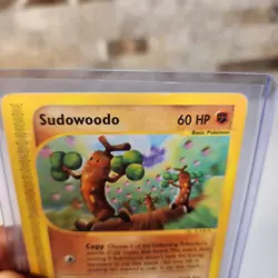 Pokemon Sudowoodo 36/147 Aquapolis Rare e-Reader Card 2002 WOTC Fighting Type - Image 2