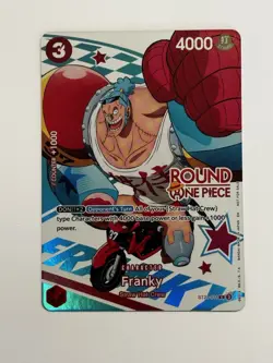 One Piece x Round 1 ENGLISH Promo Card - Franky ST21-011 - Image 1