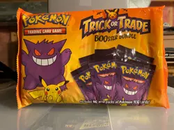 Nintendo Pokemon TCG BOOster Trick Or Trade Trading Card Game - 120 Cards - Image 1