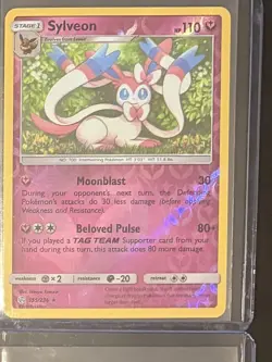Sylveon Reverse Holo 155 Cosmic Eclipse Pokemon English Card NM - Image 1
