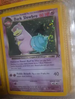 Pokemon Dark Slowbro TCG Holo Rare Card 12/82 Unlimited Vintage - Image 1