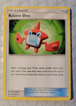 2017 Pokemon TCG Rotom Dex Trainer Card #135 LP Lightly Played Excellent - Image 1