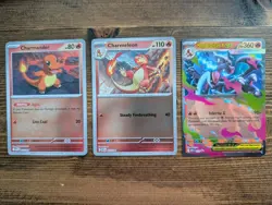 Charmander Charmeleon Charizard 3 Card Lot Phantasmal Pokemon Cards Mint 🔥PFL - Image 1