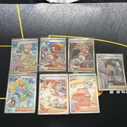 Pokemon TCG: Assorted Full Art Trainer/Supporter 7 card lot - Image 1