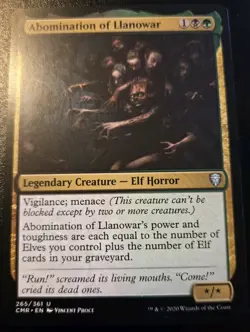 Abomination Of Llanowar 265/361 Uncommon Commander Legends Magic: The Gathering - Image 1