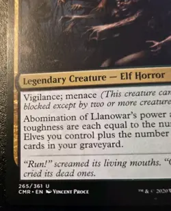 Abomination Of Llanowar 265/361 Uncommon Commander Legends Magic: The Gathering - Image 4