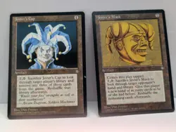 Jester's Mask & Jester's Cap ~ MTG Ice Age ~ VF/Near mint - Image 1