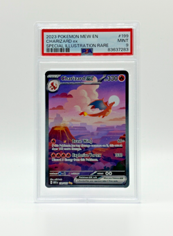 2023 Pokemon S&V 151 Charizard Ex 199/165 Special Illustration Rare PSA 9 - Image 1