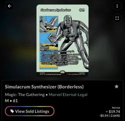 Simulacrum Synthesizer (Borderless) Marvel Universe Eternal-Legal Regular - Image 2
