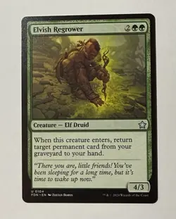 x1 Elvish Regrower FDN Foundations MTG 104 UNCOMMON M/NM 1x - Image 1