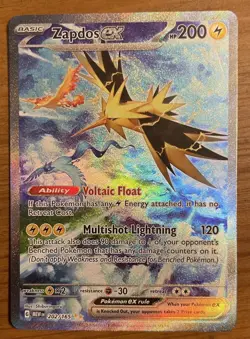 2023 Pokemon 151 Zapdos Ex SIR Special Illustration Rare NM! See Description! - Image 1